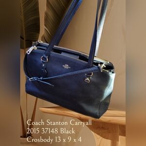 Coach Stanton Midnight Blue Crossbody Bag